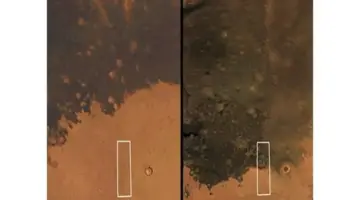 لغز مريخي مستمر منذ نصف قرن، بقعة مبهمة تزحف بدون تفسير واضح على الكوكب الأحمر